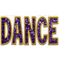 Dance Faux Embroidery Faux Sequins Ready To Press Transfer