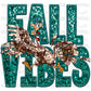 Fall Vibes Scared Turkey Thanksgiving Faux Embroidery Faux Sequins PNG Digital File ONLY