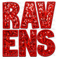 Ravens Faux Embroidery Faux Sequins PNG Digital File ONLY
