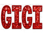 Gigi Red Faux Embroidery Faux Sequins PNG Digital File ONLY