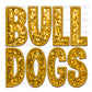 Bulldogs Faux Embroidery Faux Sequins PNG Digital File ONLY