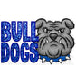 Bulldogs Faux Embroidery Faux Sequins Ready To Press Transfer