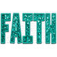 Faith Faux Embroidery Faux Sequins PNG Digital File ONLY