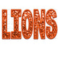 Lions Faux Embroidery Faux Sequins PNG Digital File ONLY