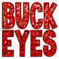Buckeyes Faux Embroidery Faux Sequins Ready To Press Transfer DTF Sublimation