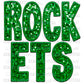 Rockets Faux Embroidery Faux Sequins PNG Digital File ONLY