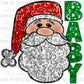 Santa Baby Faux Embroidery Faux Sequins PNG Digital File ONLY