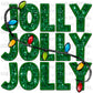 Jolly Christmas Faux Embroidery Faux Sequins PNG Digital File ONLY