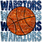 Warriors Basketball Faux Embroidery Faux Sequins Ready To Press Transfer DTF Sublimation