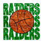Raiders Basketball Faux Embroidery Faux Sequins PNG Digital File ONLY