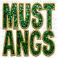 Mustangs Faux Embroidery Faux Sequins PNG Digital File ONLY