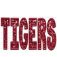 Tigers Faux Embroidery Faux Sequins PNG Digital File ONLY