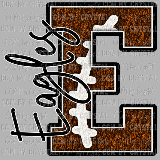 E Eagles Football Ready To Press Transfer DTF Sublimation