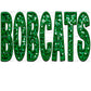 Bobcats Faux Embroidery Faux Sequins Ready To Press Transfer DTF Sublimation