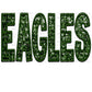Eagles Faux Embroidery Faux Sequins PNG Digital File ONLY