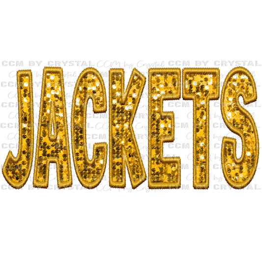 Jackets Faux Embroidery Faux Sequins PNG Digital File ONLY