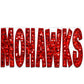 Mohawks Faux Embroidery Faux Sequins PNG Digital File ONLY
