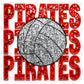 Pirates Volleyball Faux Embroidery Faux Sequins PNG Digital File ONLY