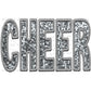 Cheer Faux Embroidery Faux Sequins PNG Digital File ONLY