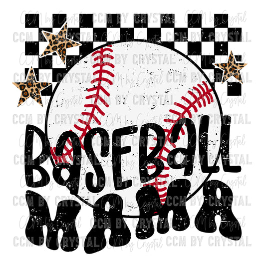 Baseball Mama Ready to Press Transfer DTF Transfer Sublimation Transfer