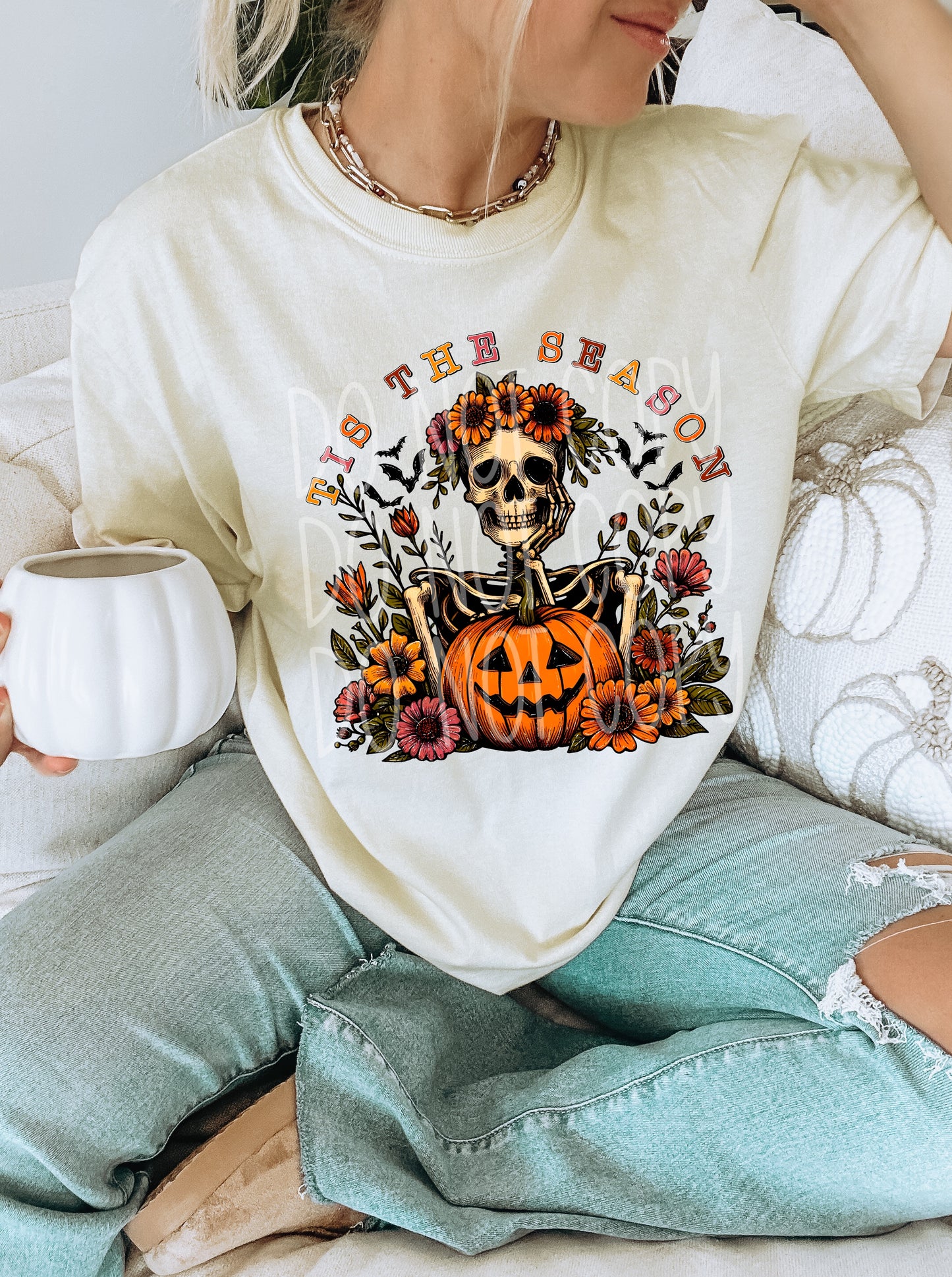 Tis The Season Halloween Ready to Press Transfer DTF Transfer Sublimation Transfer