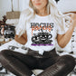 I Need Coffee to Focus Halloween Faux Rhinestone Effect Ready to Press Transfer DTF Transfer Sublimation Transfer