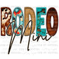 Rodeo Mama and Rodeo Mini Faux Embroidery PNG Digital File ONLY