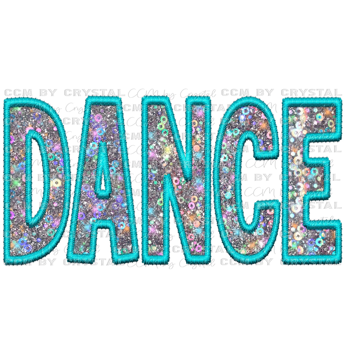 Dance Faux Embroidery PNG Digital File ONLY