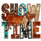 Show Time Stock Show Pig Ready to Press Transfer DTF Transfer Sublimation Transfer
