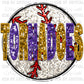 Tornadoes Baseball Faux Sequins Faux Embroidery PNG Digital File ONLY