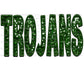 Trojans Faux Sequins Faux Embroidery PNG Digital File ONLY