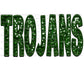 Trojans Faux Embroidery Faux Sequins Ready to Press Transfer DTF Transfer Sublimation Transfer