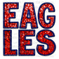 Eagles Faux Embroidery Faux Sequins Ready to Press Transfer DTF Transfer Sublimation Transfer