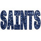 Saints Faux Embroidery Faux Sequins Ready to Press Transfer DTF Transfer Sublimation Transfer