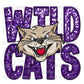 Wildcats Faux Embroidery Faux Sequins Ready to Press Transfer DTF Transfer Sublimation Transfer