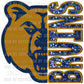 Bruins Faux Sequins Faux Embroidery Mascot Ready to Press Transfer