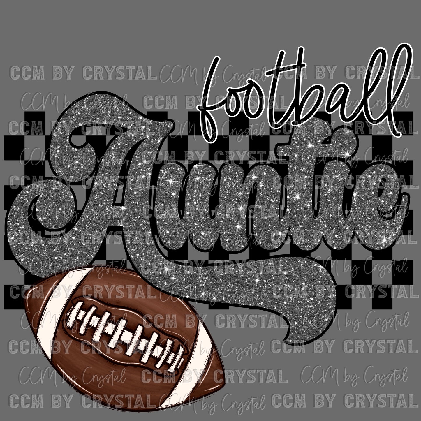 Football Auntie Ready to Press Transfer DTF Transfer Sublimation Transfer
