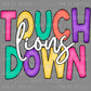 Touchdown Lions Football Mascot Ready to Press Transfer DTF Transfer Sublimation Transfer