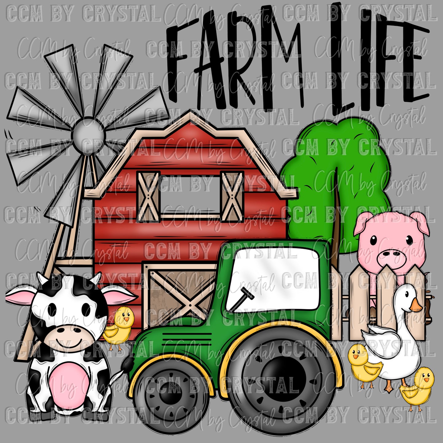 Farm Life Ready to Press Transfer DTF Transfer Sublimation Transfer