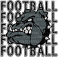 Bulldogs Football PNG Digital Download