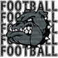 Bulldogs Football Ready to Press Transfer DTF Transfer Sublimation Transfer