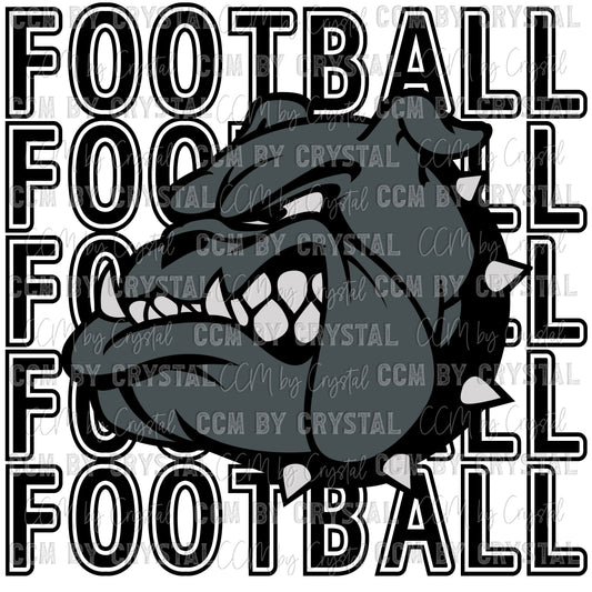 Bulldogs Football Ready to Press Transfer DTF Transfer Sublimation Transfer