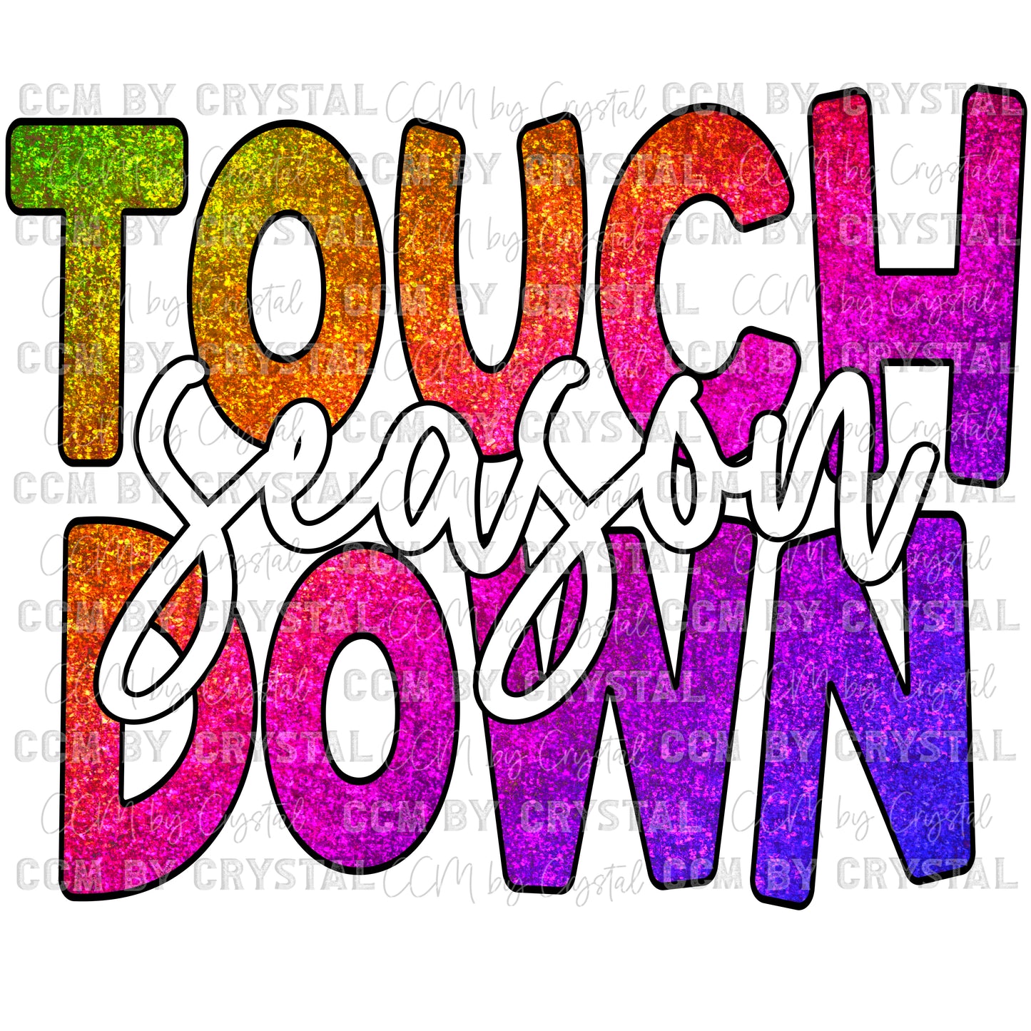 Touchdown Season Ready to Press Transfer DTF Transfer Sublimation Transfer