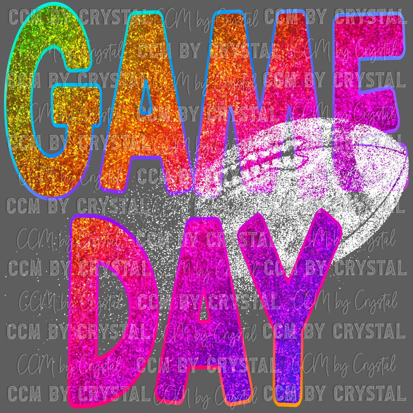 Game Day Football Ready to Press Transfer DTF Transfer Sublimation Transfer