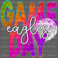 Game Day Eagles Basketball Ready to Press Transfer DTF Transfer