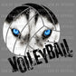 Husky Volleyball Mascot Ready to Press Transfer DTF Transfer Sublimation Transfer