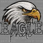 Eagle Pride Mascot Ready to Press Transfer DTF Transfer Sublimation Transfer