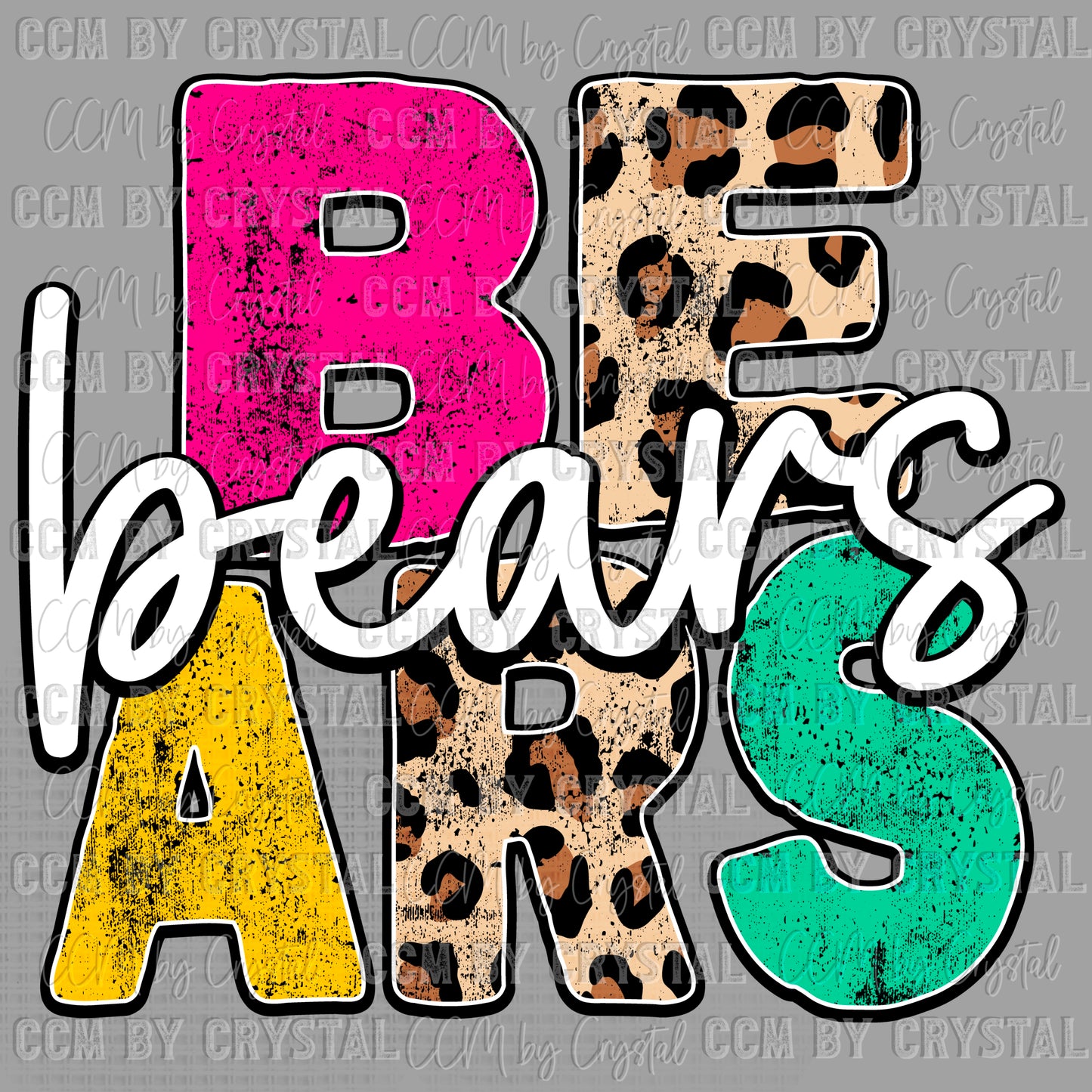 We Are Bears Mascot Ready to Press Transfer DTF Transfer Sublimation Transfer