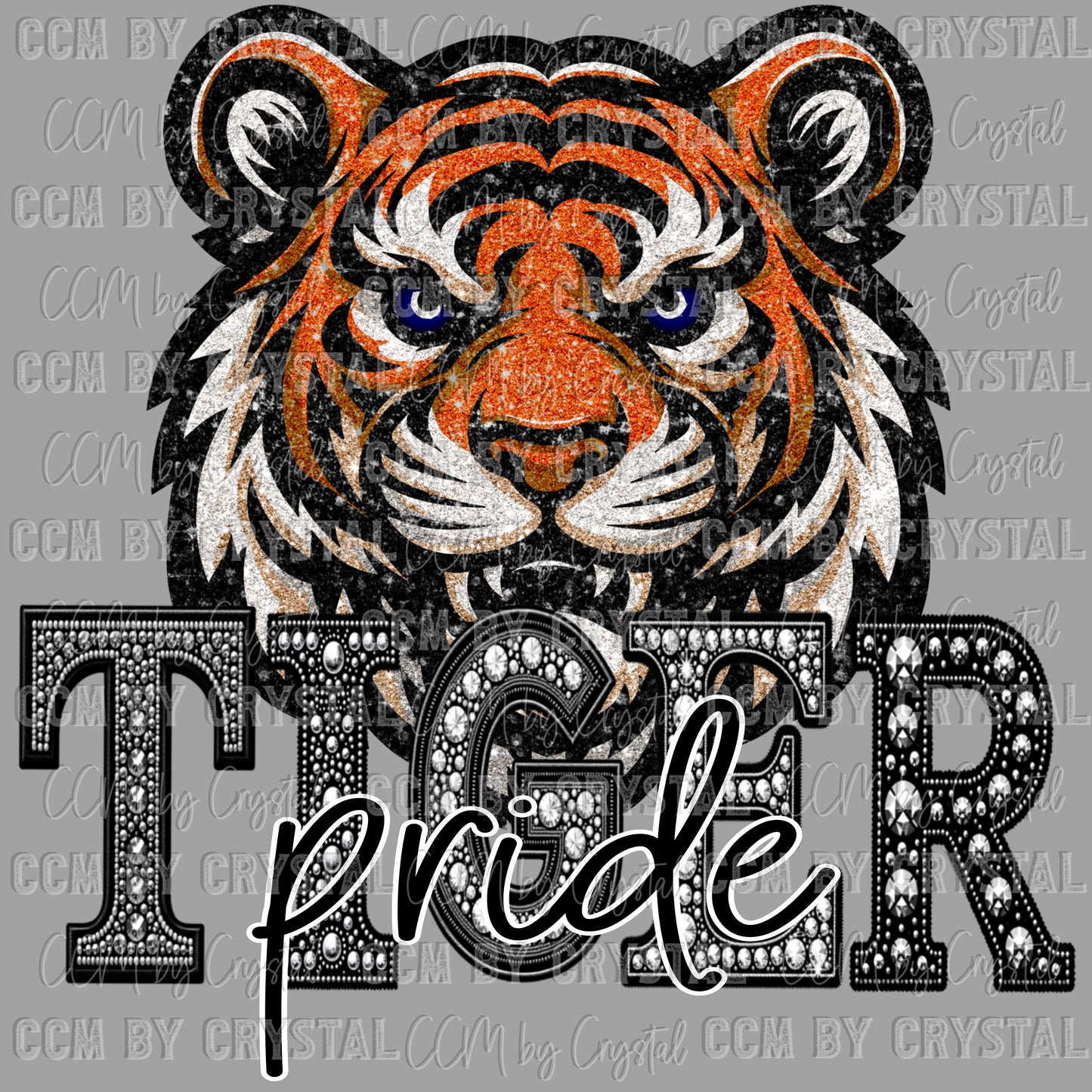 Tiger Pride Mascot Ready to Press Transfer DTF Transfer Sublimation Transfer