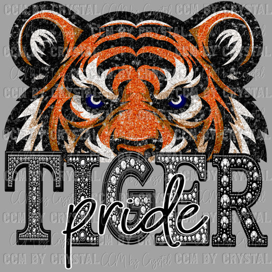 Tiger Pride Mascot Ready to Press Transfer DTF Transfer Sublimation Transfer